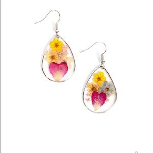Colorful flower earrings